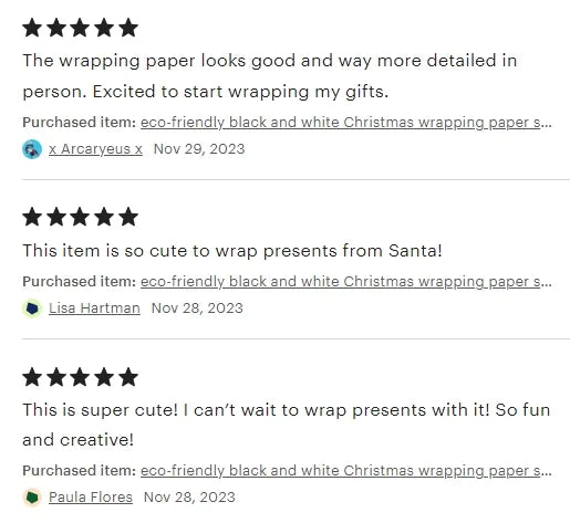 The North Pole Sun review on Etsy